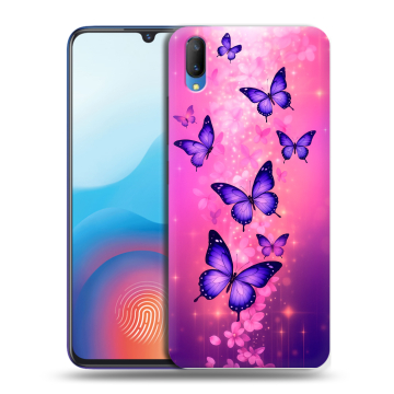 Пластиковый чехол на Vivo V11 с принтом Бабочки