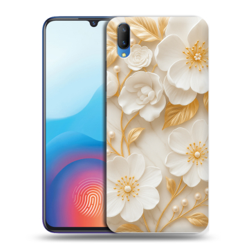 Пластиковый чехол на Vivo V11 с принтом Цветы