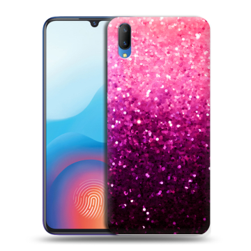 Пластиковый чехол на Vivo V11 с принтом Блестки