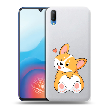 Пластиковый чехол на Vivo V11 с принтом Корги