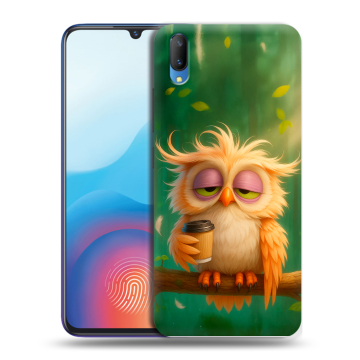 Пластиковый чехол на Vivo V11 с принтом сова