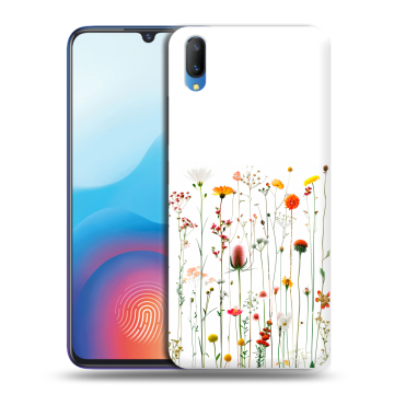 Пластиковый чехол на Vivo V11 с принтом цветы