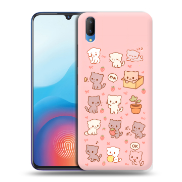 Пластиковый чехол на Vivo V11 с принтом Hello Kitty Хелоу Кити