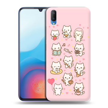 Пластиковый чехол на Vivo V11 с принтом Hello Kitty Хелоу Кити