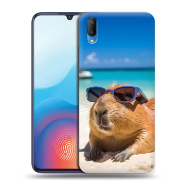 Пластиковый чехол на Vivo V11 с принтом Капибара