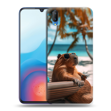 Пластиковый чехол на Vivo V11 с принтом Капибара