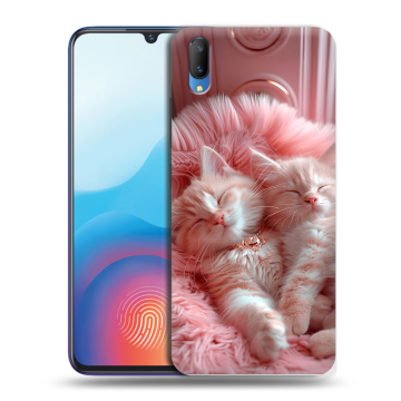 Пластиковый чехол на Vivo V11 с принтом котята котики