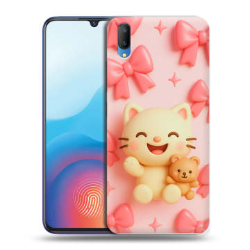 Пластиковый чехол на Vivo V11 с принтом для девочек