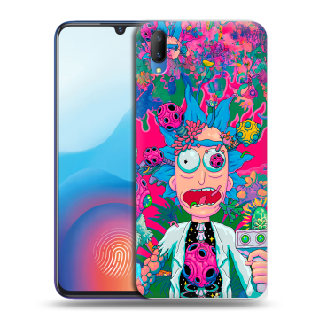 Пластиковый чехол на Vivo V11 с принтом Рик и Морти Rick Morty