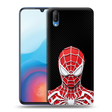 Пластиковый чехол на Vivo V11 с принтом человек паук spiderman