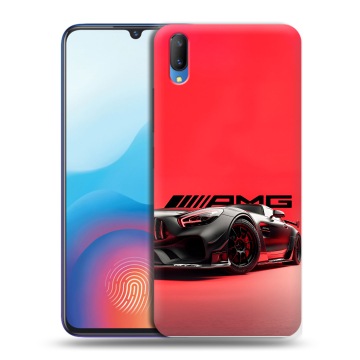 Пластиковый чехол на Vivo V11 с принтом Мерседес Mercedes AMG