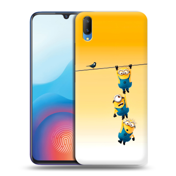 Пластиковый чехол на Vivo V11 с принтом Миньоны
