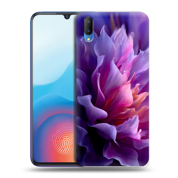 Пластиковый чехол на Vivo V11 с принтом женский цветы