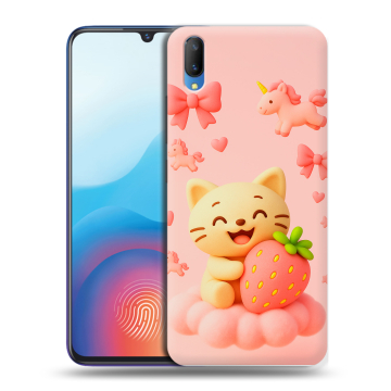 Пластиковый чехол на Vivo V11 с принтом для девочек