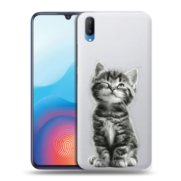 Пластиковый чехол на Vivo V11 с принтом Котенок