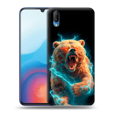 Пластиковый чехол на Vivo V11 с принтом Медведь