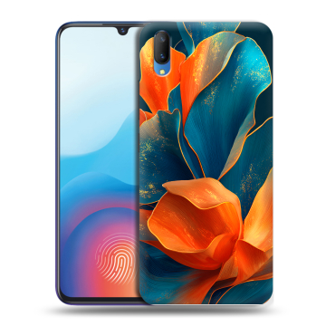 Пластиковый чехол на Vivo V11 с принтом Цветы