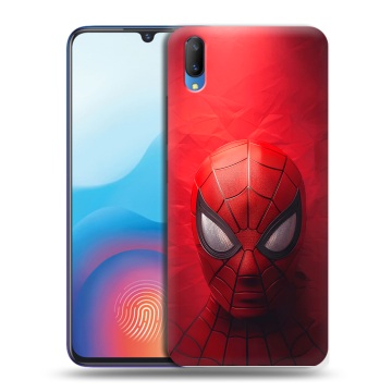 Пластиковый чехол на Vivo V11 с принтом Spiderman Человек паук