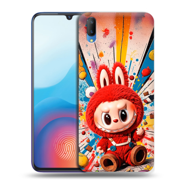 Пластиковый чехол на Vivo V11 с принтом Labubu Лабубу