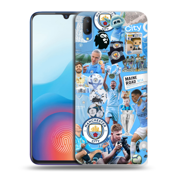 Пластиковый чехол на Vivo V11 с принтом Man City Манчестер Сити