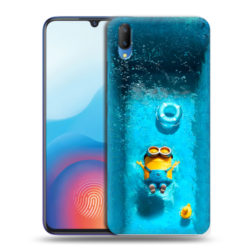 Пластиковый чехол на Vivo V11 с принтом Миньоны