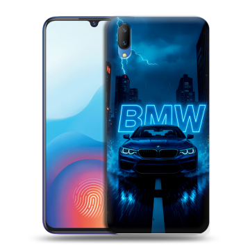 Пластиковый чехол на Vivo V11 с принтом BMW БМВ
