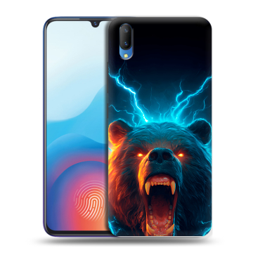 Пластиковый чехол на Vivo V11 с принтом Медведь