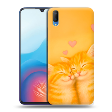 Пластиковый чехол на Vivo V11 с принтом Милые котята