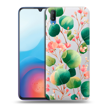 Пластиковый чехол на Vivo V11 с принтом женский