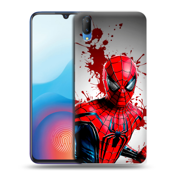 Пластиковый чехол на Vivo V11 с принтом Spiderman Человек паук