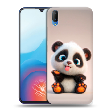Пластиковый чехол на Vivo V11 с принтом милая панда