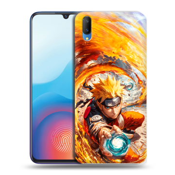 Пластиковый чехол на Vivo V11 с принтом Аниме Наруто Naruto