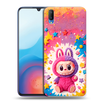 Пластиковый чехол на Vivo V11 с принтом Labubu Лабубу