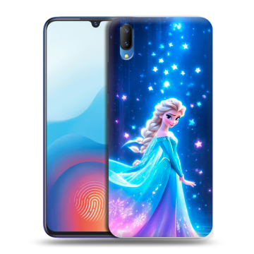 Пластиковый чехол на Vivo V11 с принтом Холодное сердце Frozen