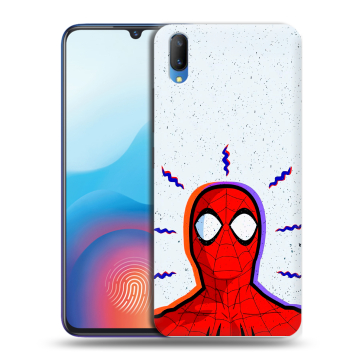 Пластиковый чехол на Vivo V11 с принтом Spiderman Человек паук