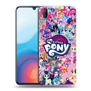 Пластиковый чехол на Vivo V11 с принтом My little pony Дружба чудо