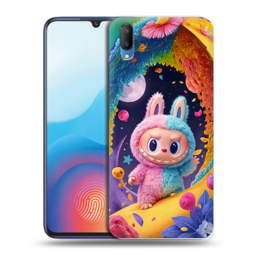 Пластиковый чехол на Vivo V11 с принтом Labubu Лабубу