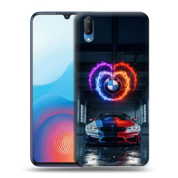 Пластиковый чехол на Vivo V11 с принтом BMW БМВ