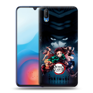 Пластиковый чехол на Vivo V11 с принтом Demon Slayer Клинок рассекающий демонов