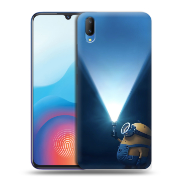 Пластиковый чехол на Vivo V11 с принтом Миньоны