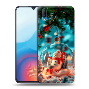 Пластиковый чехол на Vivo V11 с принтом Новый год