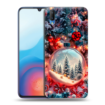 Пластиковый чехол на Vivo V11 с принтом Новый год