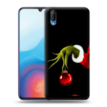 Пластиковый чехол на Vivo V11 с принтом Новый год Гринч