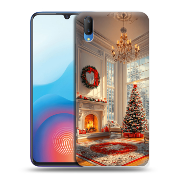 Пластиковый чехол на Vivo V11 с принтом Новый год