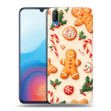 Пластиковый чехол на Vivo V11 с принтом Новый год