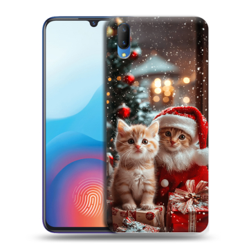 Пластиковый чехол на Vivo V11 с принтом Новый год