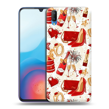 Пластиковый чехол на Vivo V11 с принтом Новый год