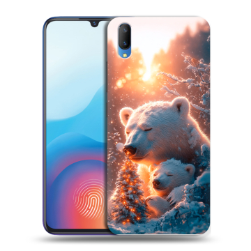 Пластиковый чехол на Vivo V11 с принтом Новый год