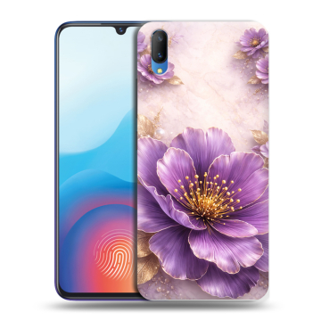 Пластиковый чехол на Vivo V11 с принтом женский