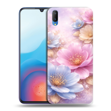 Пластиковый чехол на Vivo V11 с принтом женский